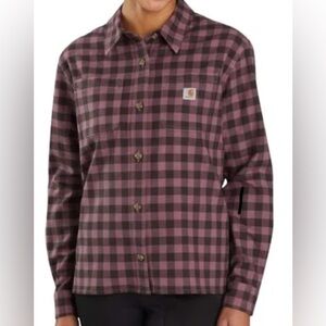 Carhartt- Womens New In Bag with‎ tags, Rugged Button Up Flannel- Size